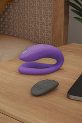 We-Vibe - Sync O Adjustable Dual Couples Vibrator - Purple - Stag Shop
