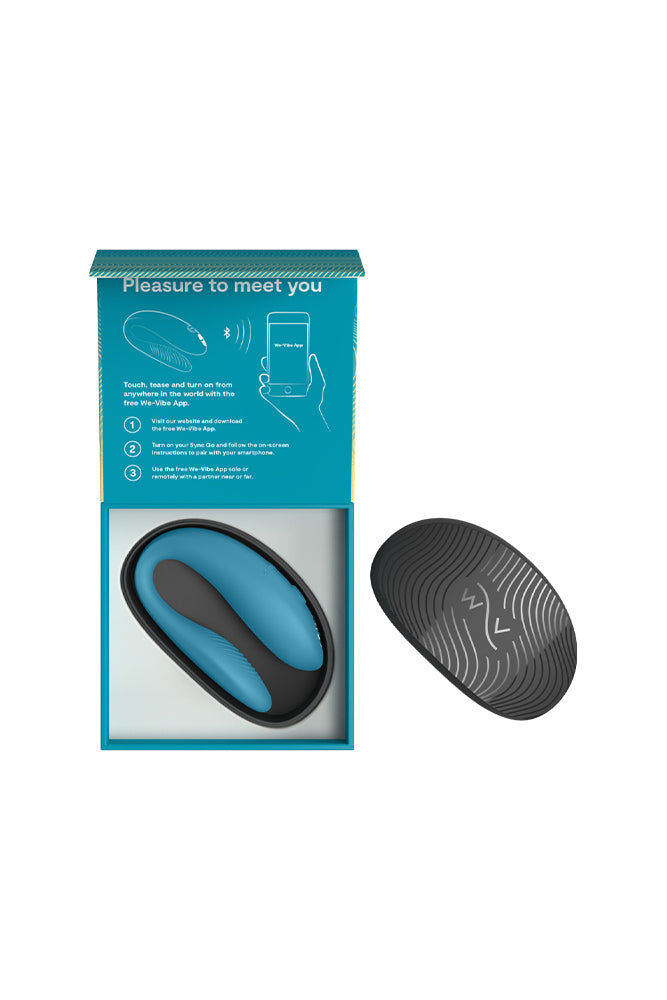 We-Vibe - Sync Go Dual Couples Vibrator with Travel Case - Turquoise - Stag Shop