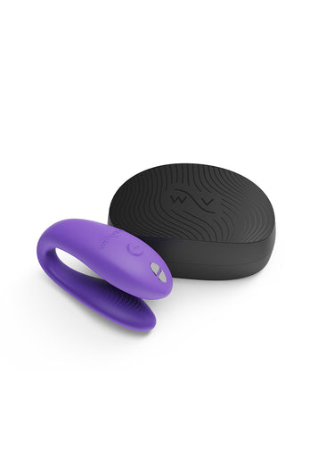 We-Vibe - Sync Go Dual Couples Vibrator with Travel Case - Purple - Stag Shop