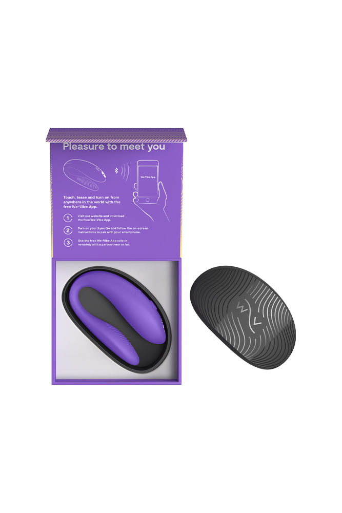 We-Vibe - Sync Go Dual Couples Vibrator with Travel Case - Purple - Stag Shop