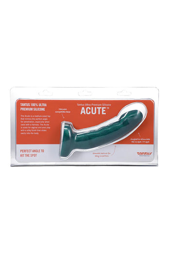 Tantus - Acute Silicone Dildo - Emerald - Stag Shop