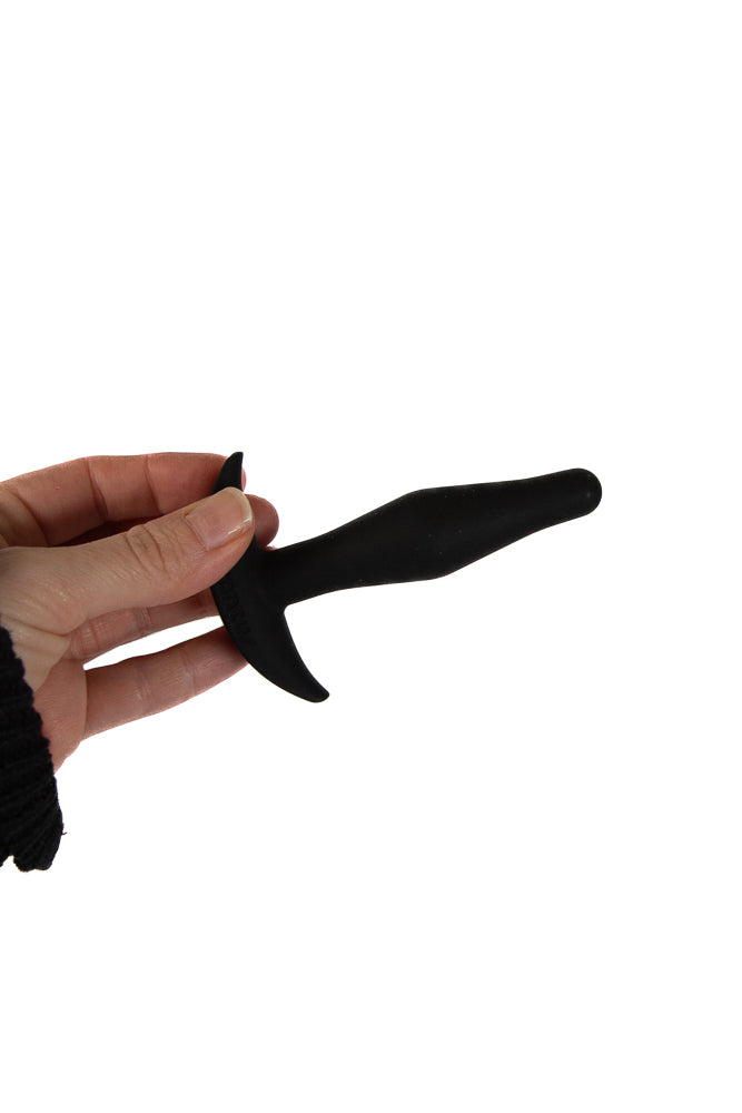 Tantus - Little Flirt Butt Plug - Black - Stag Shop