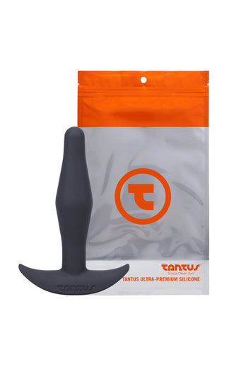 Tantus - Little Flirt Butt Plug - Black - Stag Shop