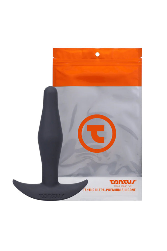 Tantus - Little Flirt Butt Plug - Black - Stag Shop