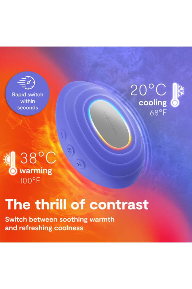 We-Vibe - Temp Heating & Cooling Lay-On Vibrator - Lavender Blue - Stag Shop