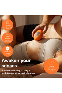 Thumbnail for We-Vibe - Temp Heating & Cooling Lay-On Vibrator - Tangerine - Stag Shop