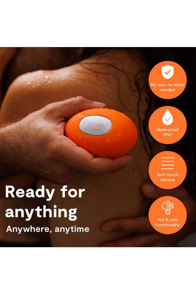 We-Vibe - Temp Heating & Cooling Lay-On Vibrator - Tangerine - Stag Shop