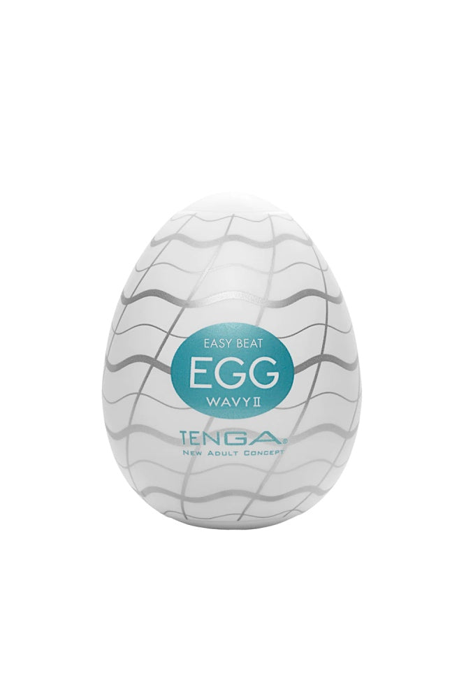 Tenga - Egg - Wavy II Textured Egg Masturbator - Stag Shop