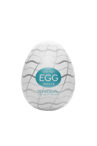 Thumbnail for Tenga - Egg - Wavy II Textured Egg Masturbator - Stag Shop