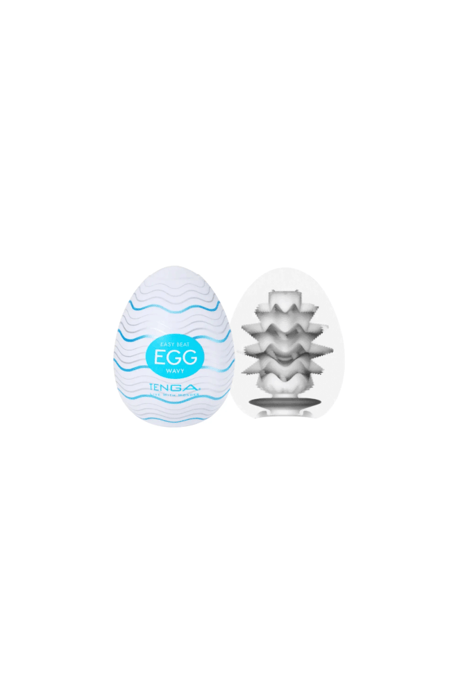 Tenga - Egg - Wavy Egg Masturbator - Stag Shop