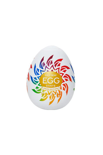 Tenga - Egg - Shiny II - Pride Edition - Textured Egg Masturbator - Stag Shop