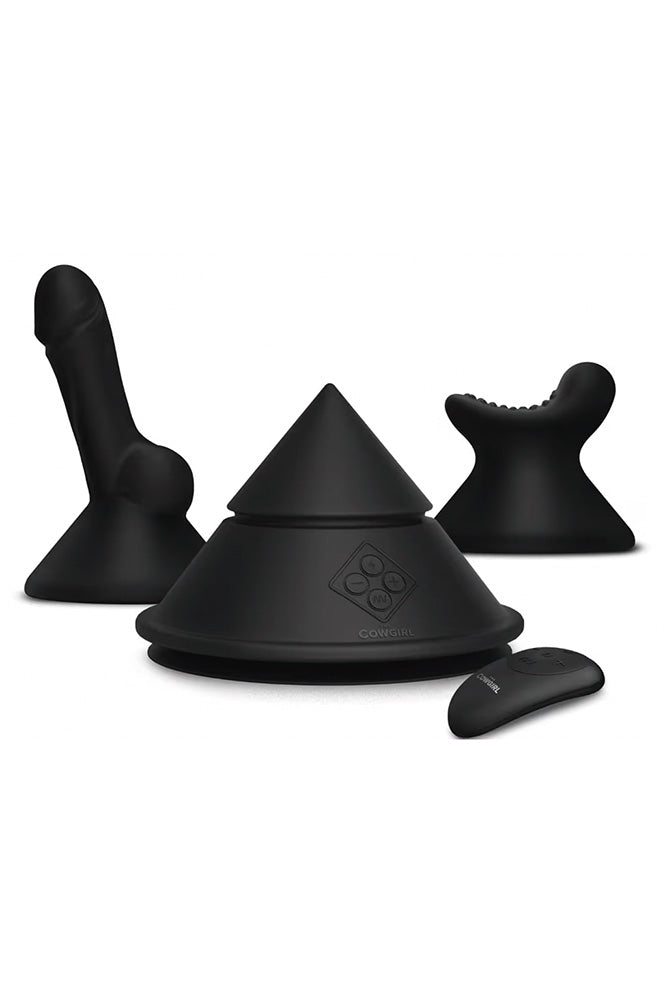 Cowgirl - The Cowgirl Cone Portable Cone-Shaped Premium Sex Machine - Black - Stag Shop