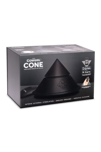 Cowgirl - The Cowgirl Cone Portable Cone-Shaped Premium Sex Machine - Black - Stag Shop