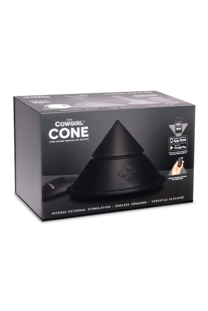 Cowgirl - The Cowgirl Cone Portable Cone-Shaped Premium Sex Machine - Black - Stag Shop