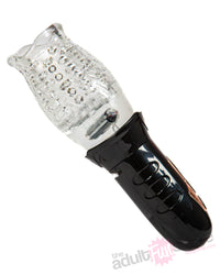 The Male Rose - Gawk Gawk Vibrating & Rotating Male Stroker - Black - Stag Shop