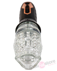 The Male Rose - Gawk Gawk Vibrating & Rotating Male Stroker - Black - Stag Shop