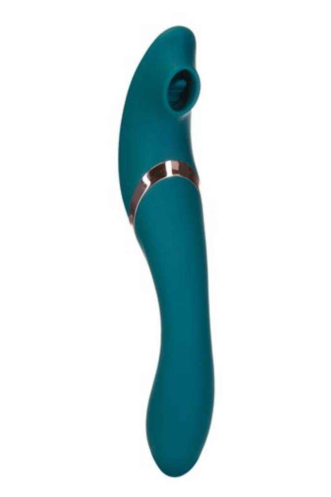 Swan - The Monarch Twisting Vibrator & Flickering Stimulator - Teal - Stag Shop