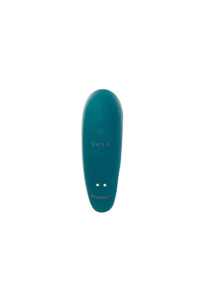 Swan - The Monarch Twisting Vibrator & Flickering Stimulator - Teal - Stag Shop