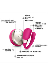 Lelo - Tiani 3 Couples Vibrator - Cerise - Stag Shop