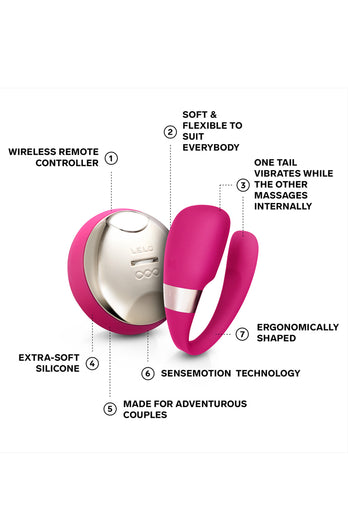 Lelo - Tiani 3 Couples Vibrator - Cerise - Stag Shop