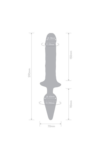 Electric Eel - Together - Double Pleasure Double Ended Dildo & Butt Plug - Stag Shop