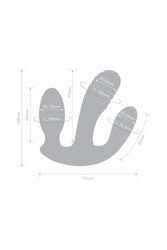 Electric Eel - Together - Blended Pleasure Remote Controlled Triple-Pronged Vibrator - Stag Shop