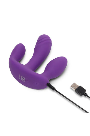 Electric Eel - Together - Blended Pleasure Remote Controlled Triple-Pronged Vibrator - Stag Shop