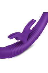 Electric Eel - Together Double-Ended Remote Control Vibrating Dildo - Purple - Stag Shop