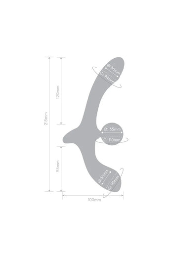 Electric Eel - Together - Double Tap Vibrating Strapless Strap-On - Stag Shop