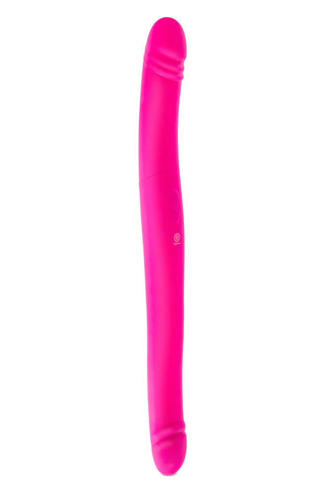 Electric Eel - Together - Duo Together Double-Ended Vibrating & Thrusting Dildo - Pink - Stag Shop
