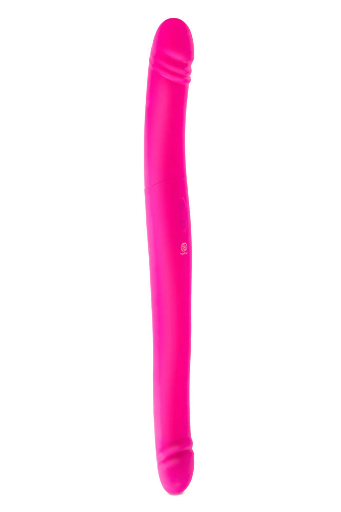 Electric Eel - Together - Duo Together Double-Ended Vibrating & Thrusting Dildo - Pink - Stag Shop