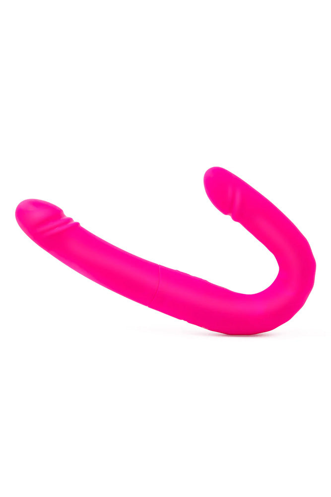 Electric Eel - Together - Duo Together Double-Ended Vibrating & Thrusting Dildo - Pink - Stag Shop