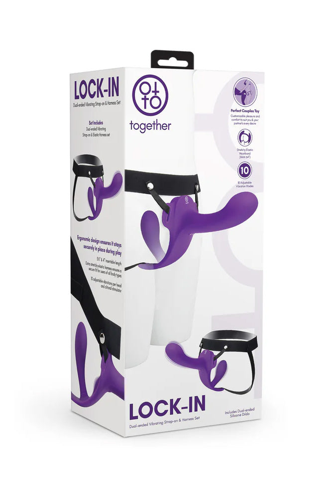 Electric Eel - Together - Lock-In Dual-Ended Vibrating Strap-On & Harness Set - Stag Shop
