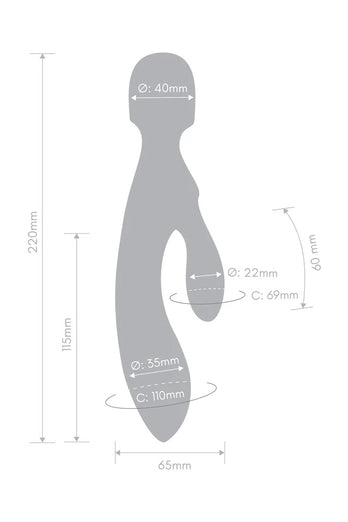 Electric Eel - Together - Tri Delight Dual-Ended Triple Stim Vibrator - Stag Shop