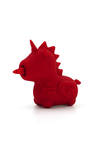 Creative Conceptions - Unihorn - Blaze Diablo Forked Tongue Vibrator - Red - Stag Shop