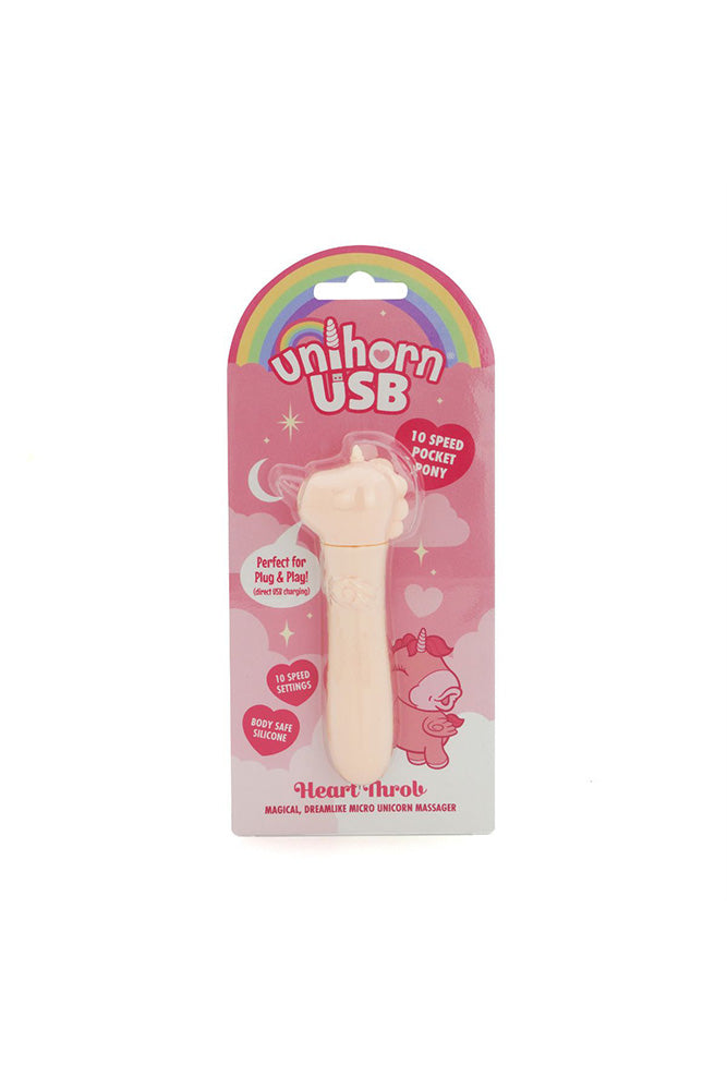 Creative Conceptions - Unihorn - Heart Throb USB Bullet Vibrator - Stag Shop