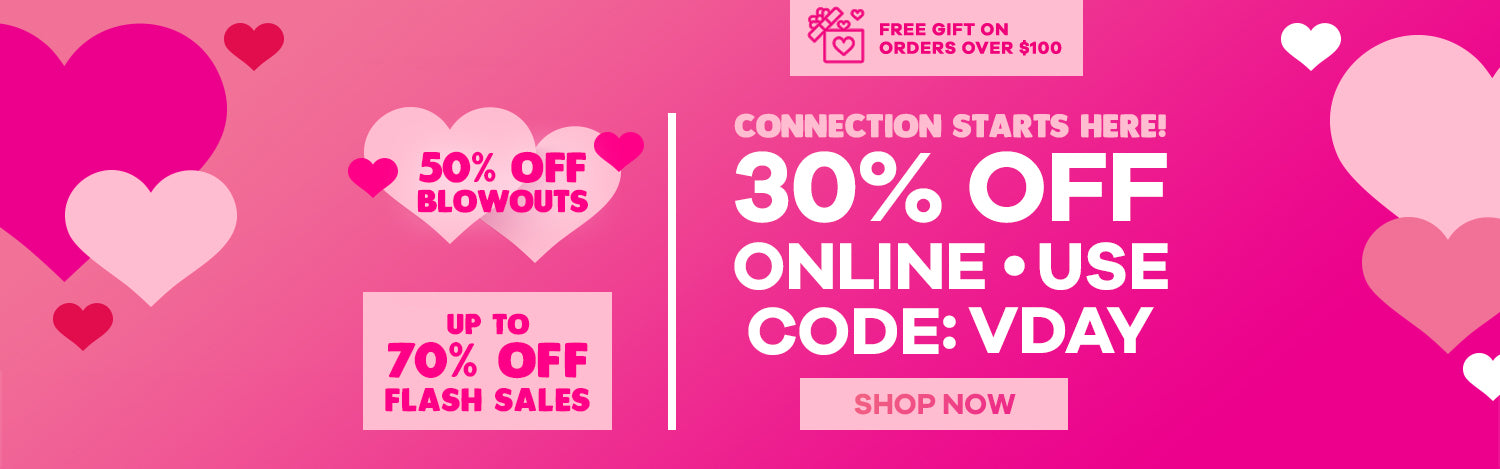 Valentine's  Sale - Connection Starts Here! - 30% Off Regular Priced Item! Use Coupon Code: VDAY - Shop Now - Valid Until February 16th 11:59PM EST