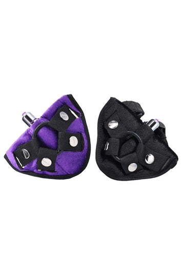 Tantus - Vibrating Velvet Strap-on Harness - Assorted Colours - Stag Shop