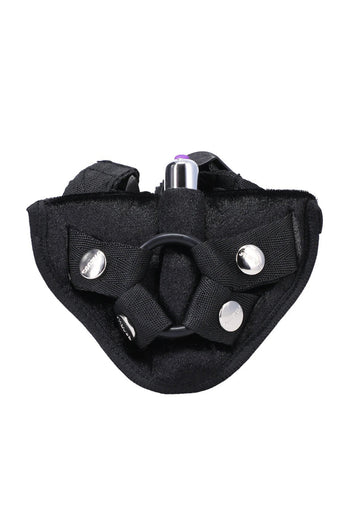 Tantus - Vibrating Velvet Strap-on Harness - Assorted Colours - Stag Shop