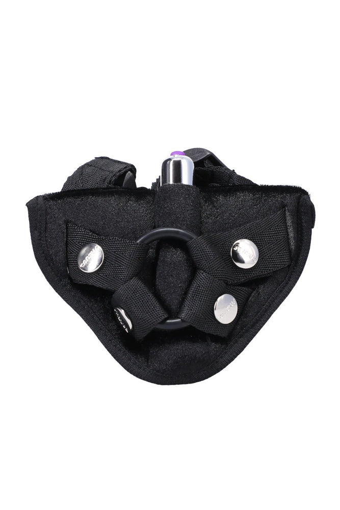 Tantus - Vibrating Velvet Strap-on Harness - Assorted Colours - Stag Shop
