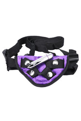 Tantus - Vibrating Velvet Strap-on Harness - Assorted Colours - Stag Shop