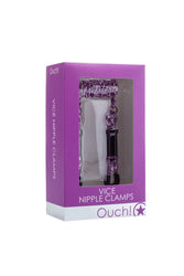 Ouch by Shots Toys - Vice Nipple Clamps - Assorted Colours - Stag Shop