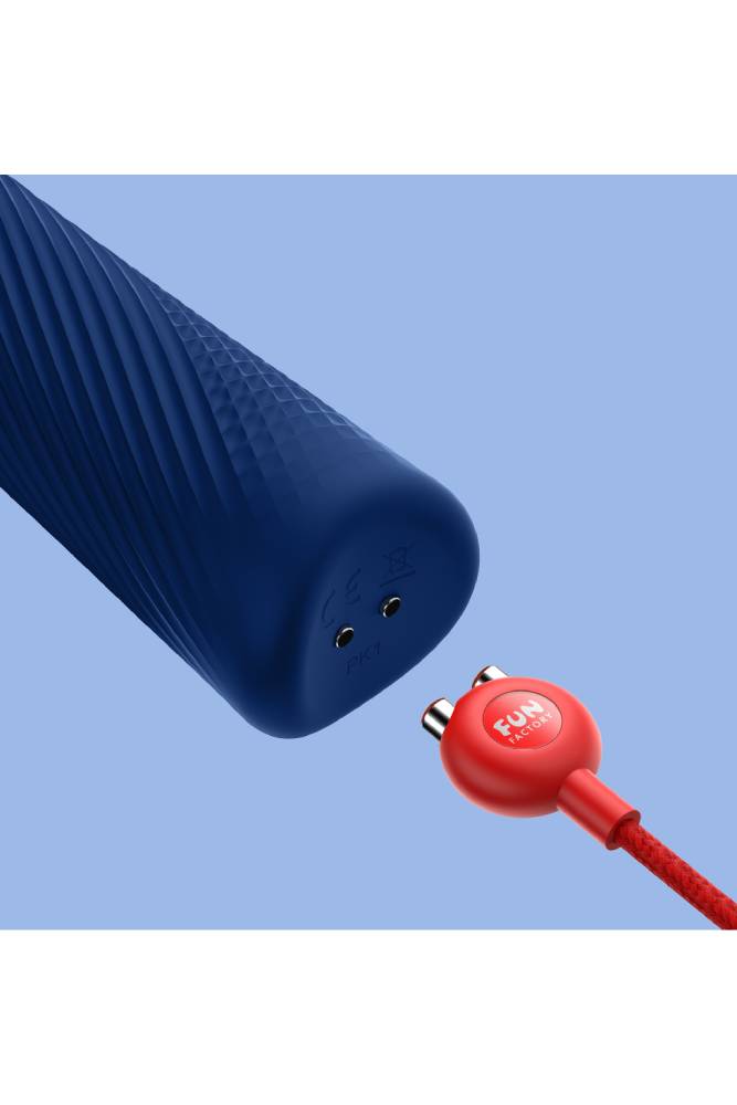 Fun Factory - Vim Rechargeable Massage Wand - Blue - Stag Shop