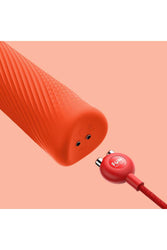 Fun Factory - Vim Rechargeable Massage Wand - Orange - Stag Shop