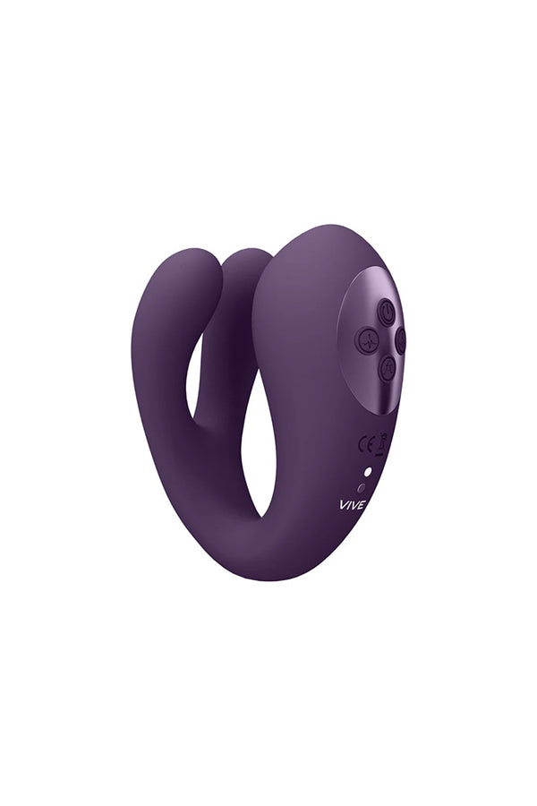 Shots Toys - VIVE - Yoko Dual Prong Vibrator with Clitoral Pulse Wave - Stag Shop