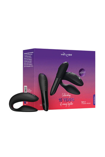 We-Vibe -  Limited Anniversary Edition - 15 Years of Coming Together Set - Tango X & Sync 2 - Black - Stag Shop