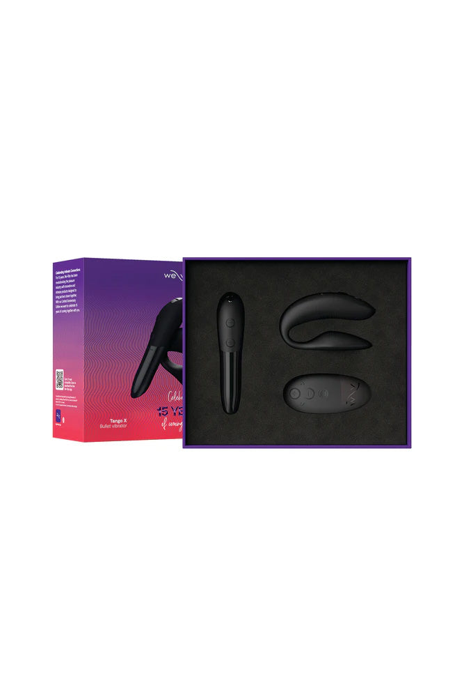 We-Vibe -  Limited Anniversary Edition - 15 Years of Coming Together Set - Tango X & Sync 2 - Black - Stag Shop