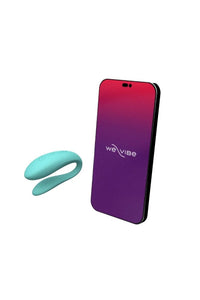 Thumbnail for We-Vibe - Sync Lite Adjustable Dual Couples Vibrator - Aqua - Stag Shop