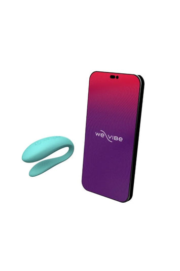 We-Vibe - Sync Lite Adjustable Dual Couples Vibrator - Aqua - Stag Shop
