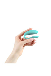 We-Vibe - Sync Lite Adjustable Dual Couples Vibrator - Aqua - Stag Shop